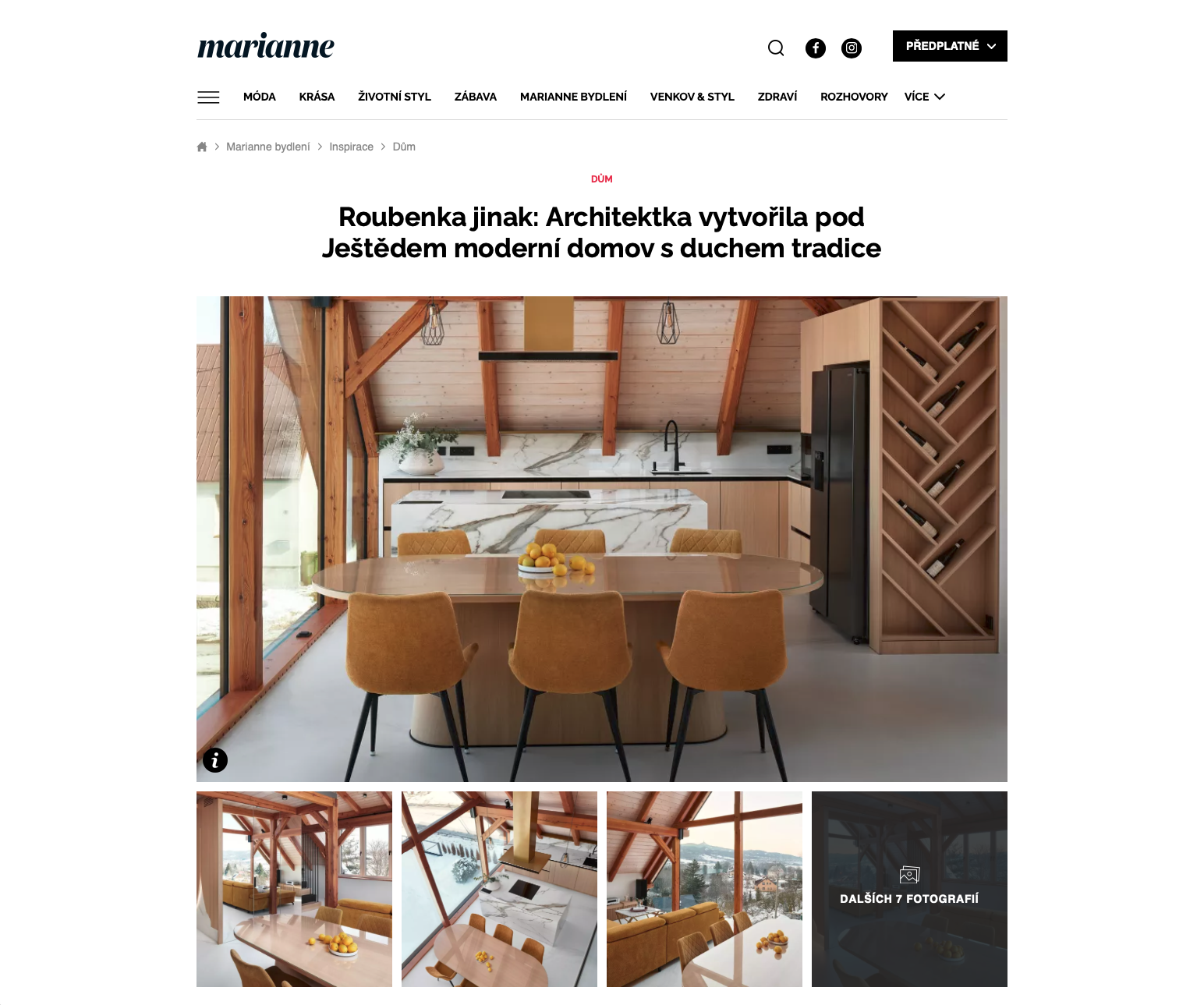 Roubenka jinak: Architektka vytvořila pod Ještědem moderní domov s duchem tradice